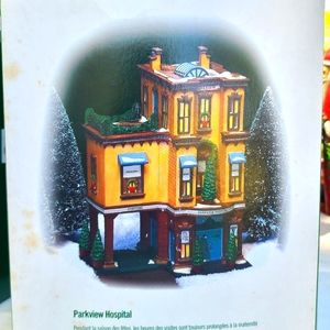 Retired Department 56 Village- Parkland Hospital and Bringing Home Baby Figures